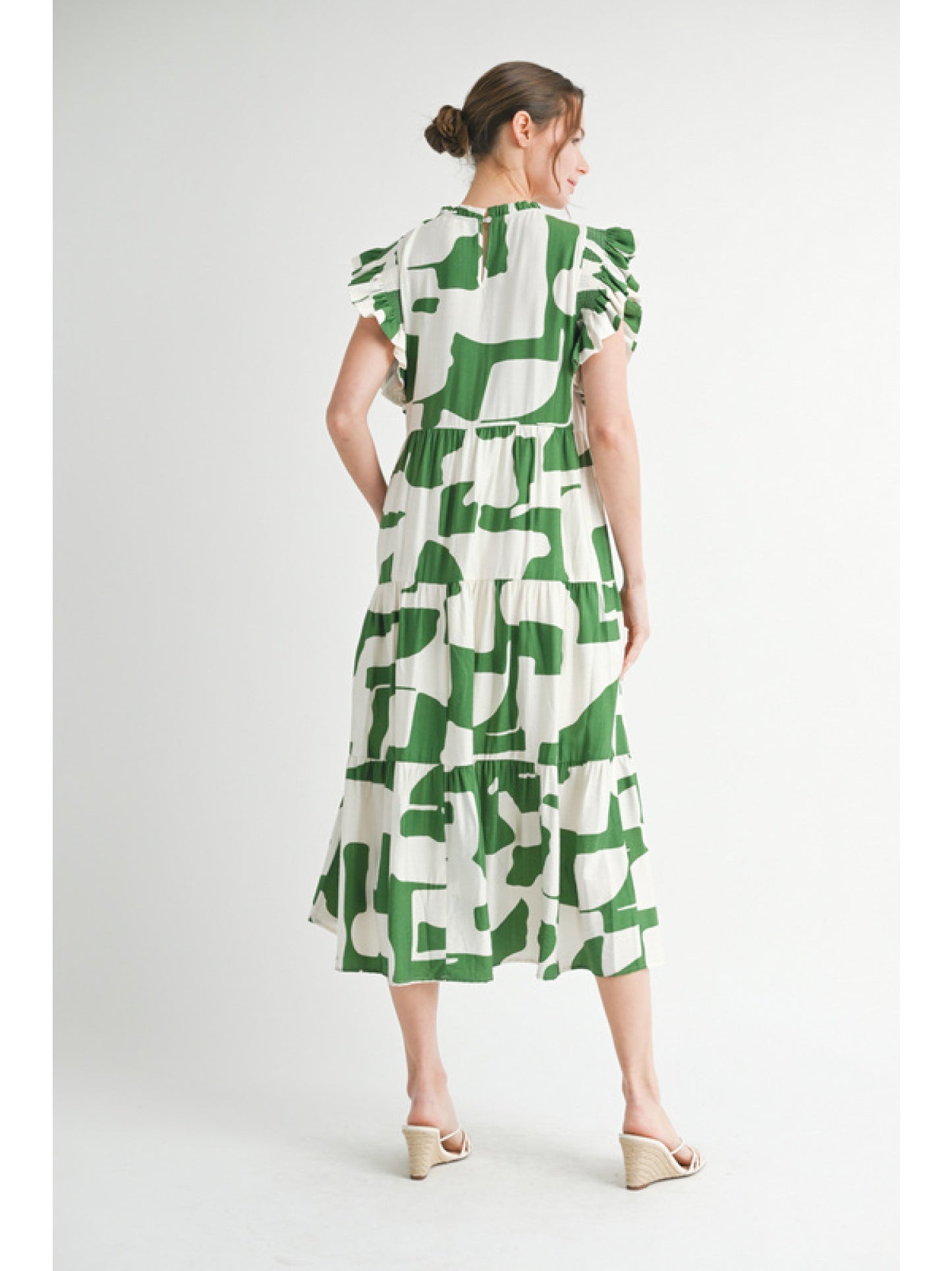 Green Abstract Maxi