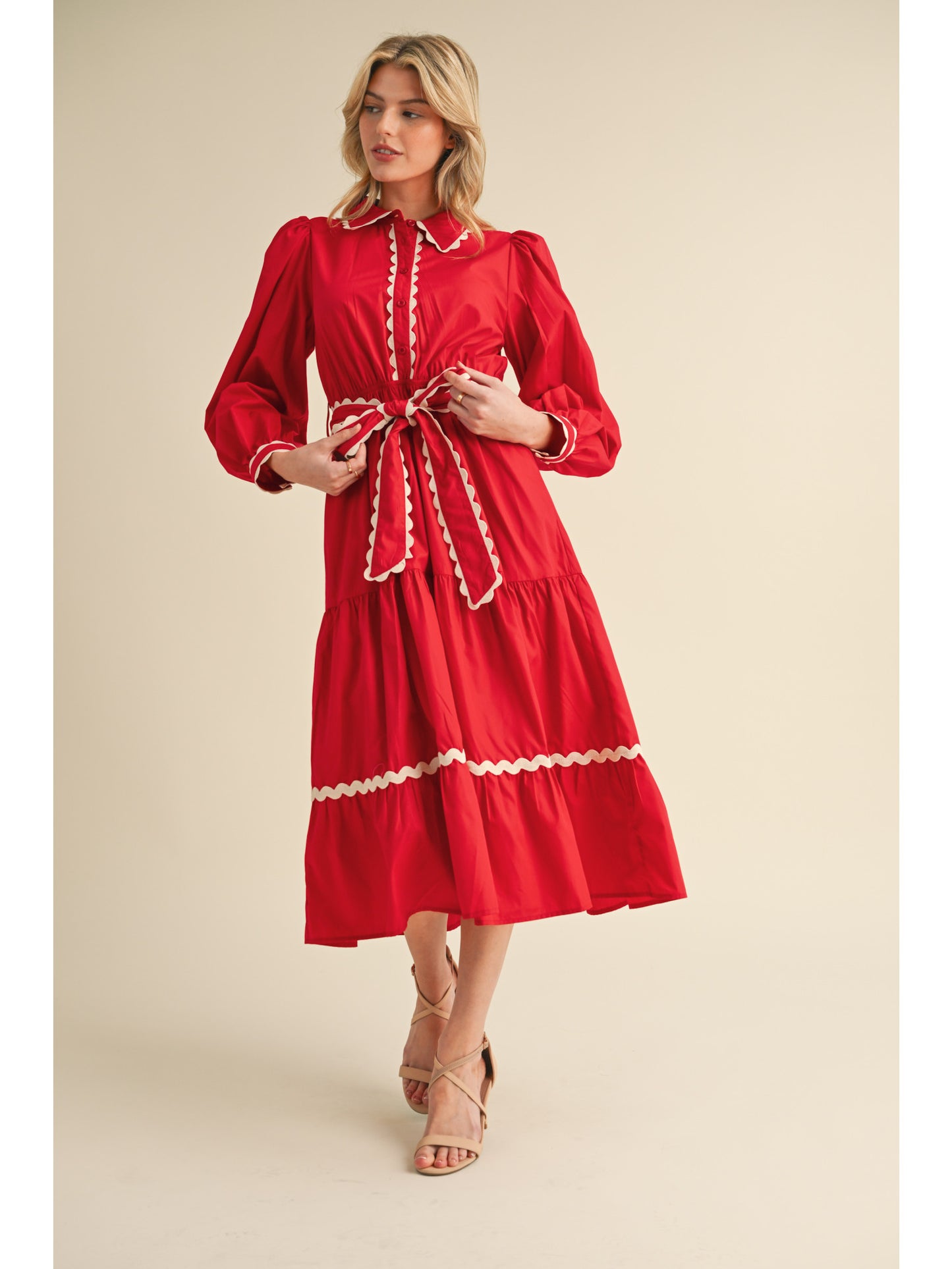 Red RicRac Dress