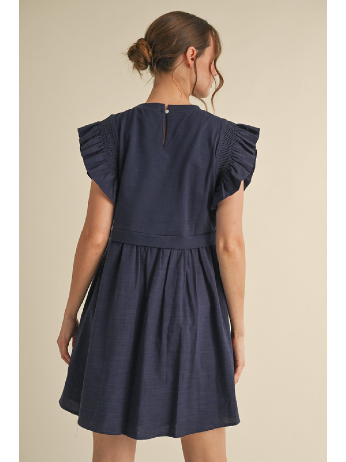 Navy Bow Dress