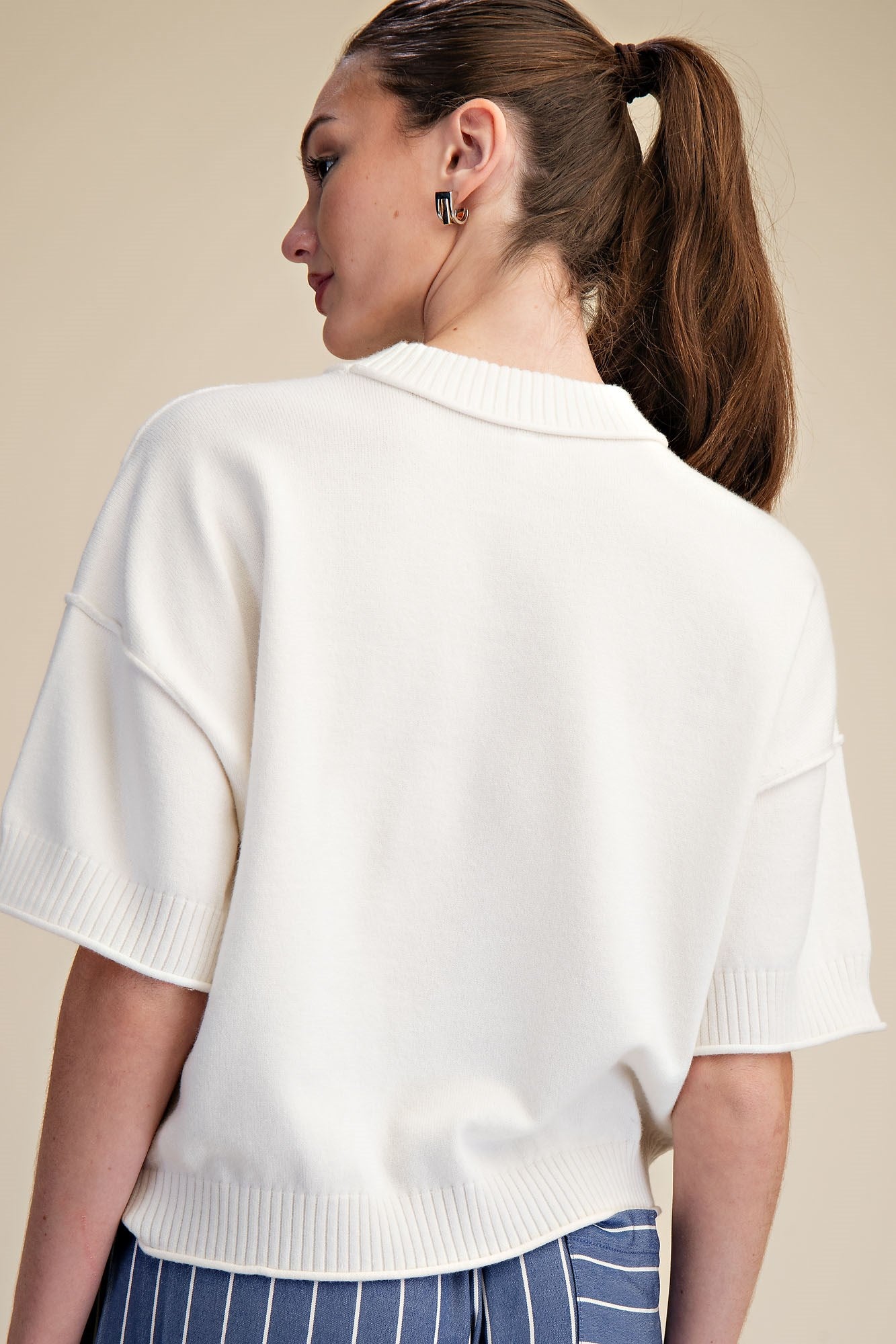 Glam White Sweater