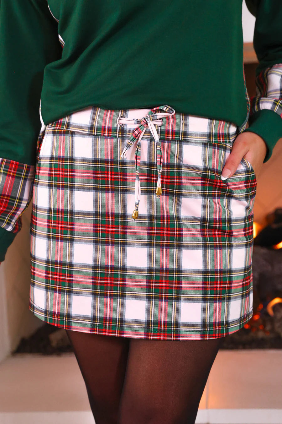 Plaid Skort