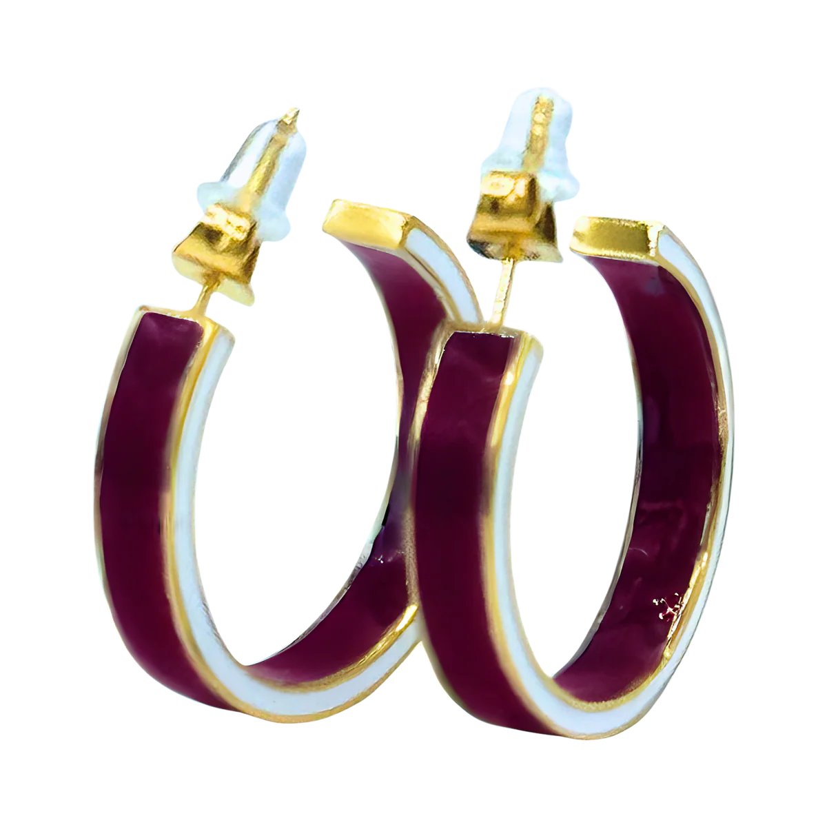 Color Shout A&M Enamel Hoops