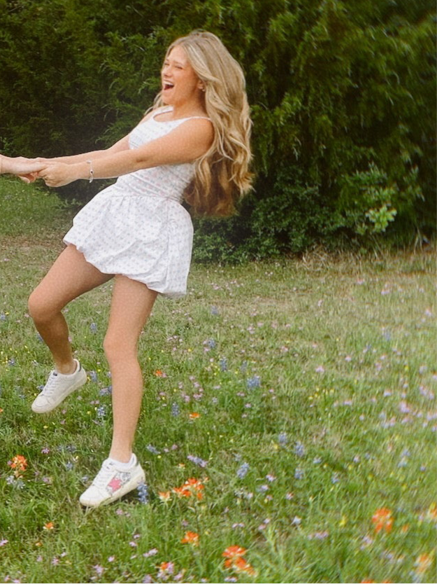 Flower & Bow Bubble Romper