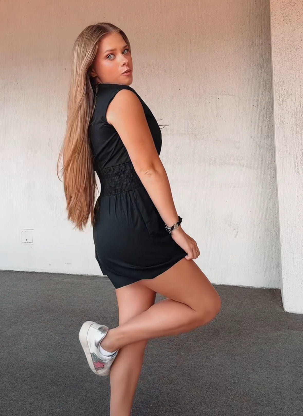 Eliana Black Romper