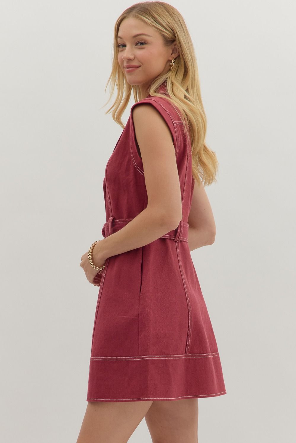 Camille Maroon Dress