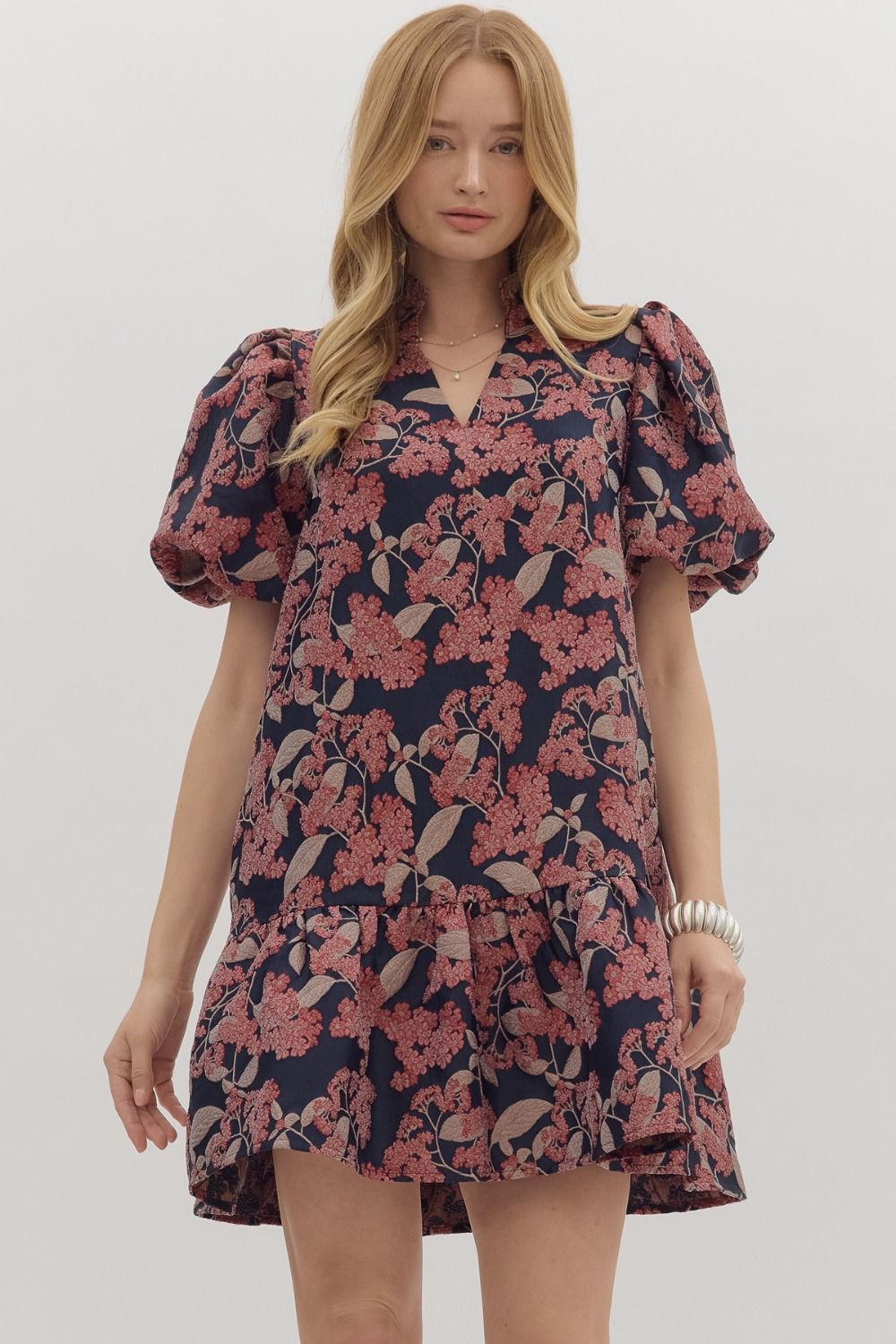 Gianna Burgundy Dress