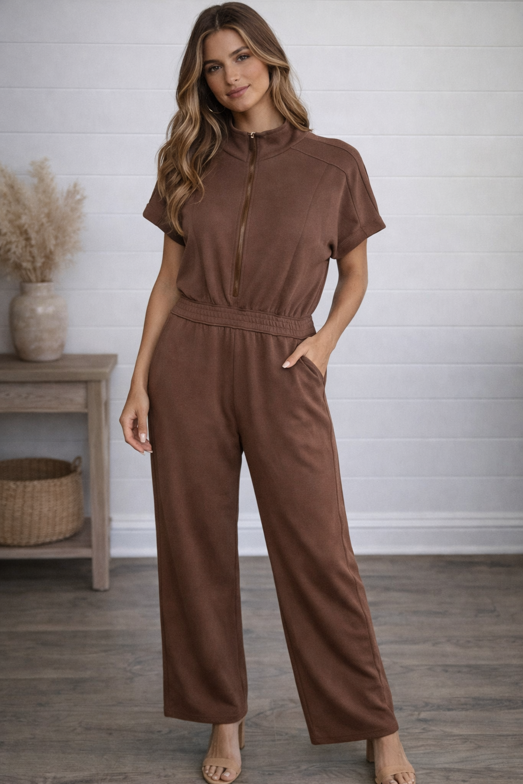 Brown Jump Suit