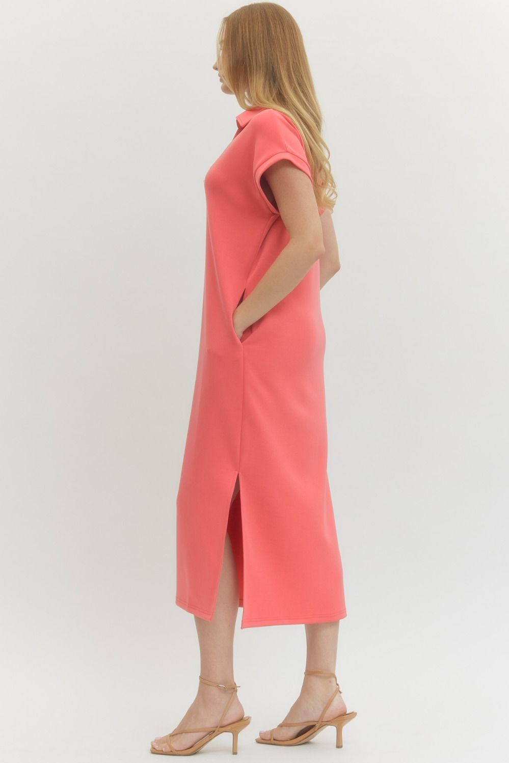 Coral Scuba Dress