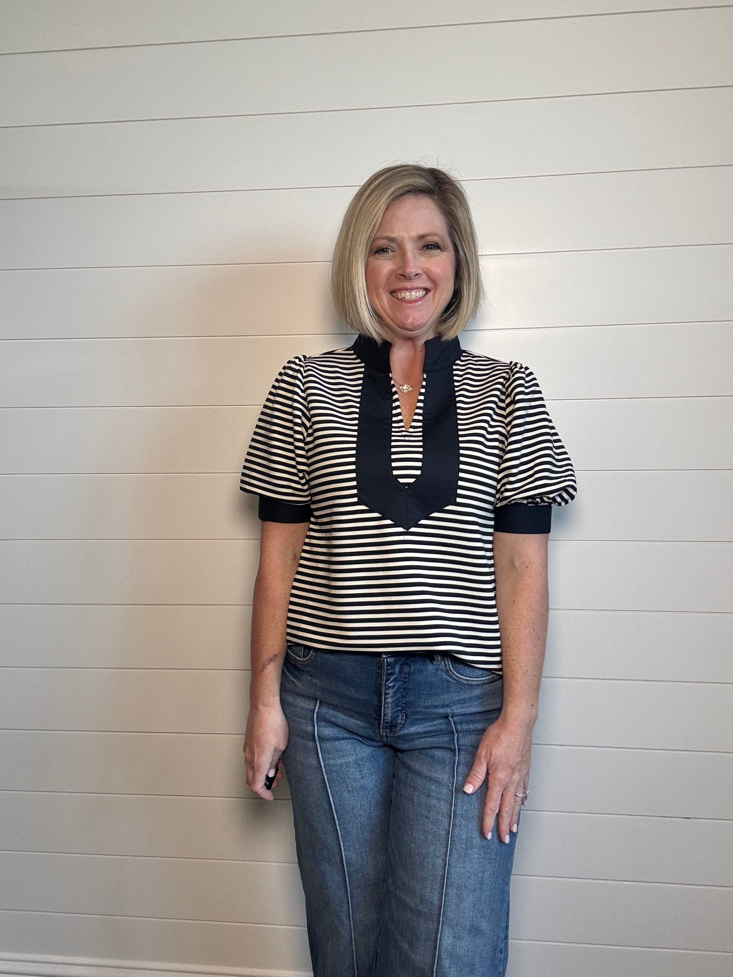 Norfolk Navy Stripe