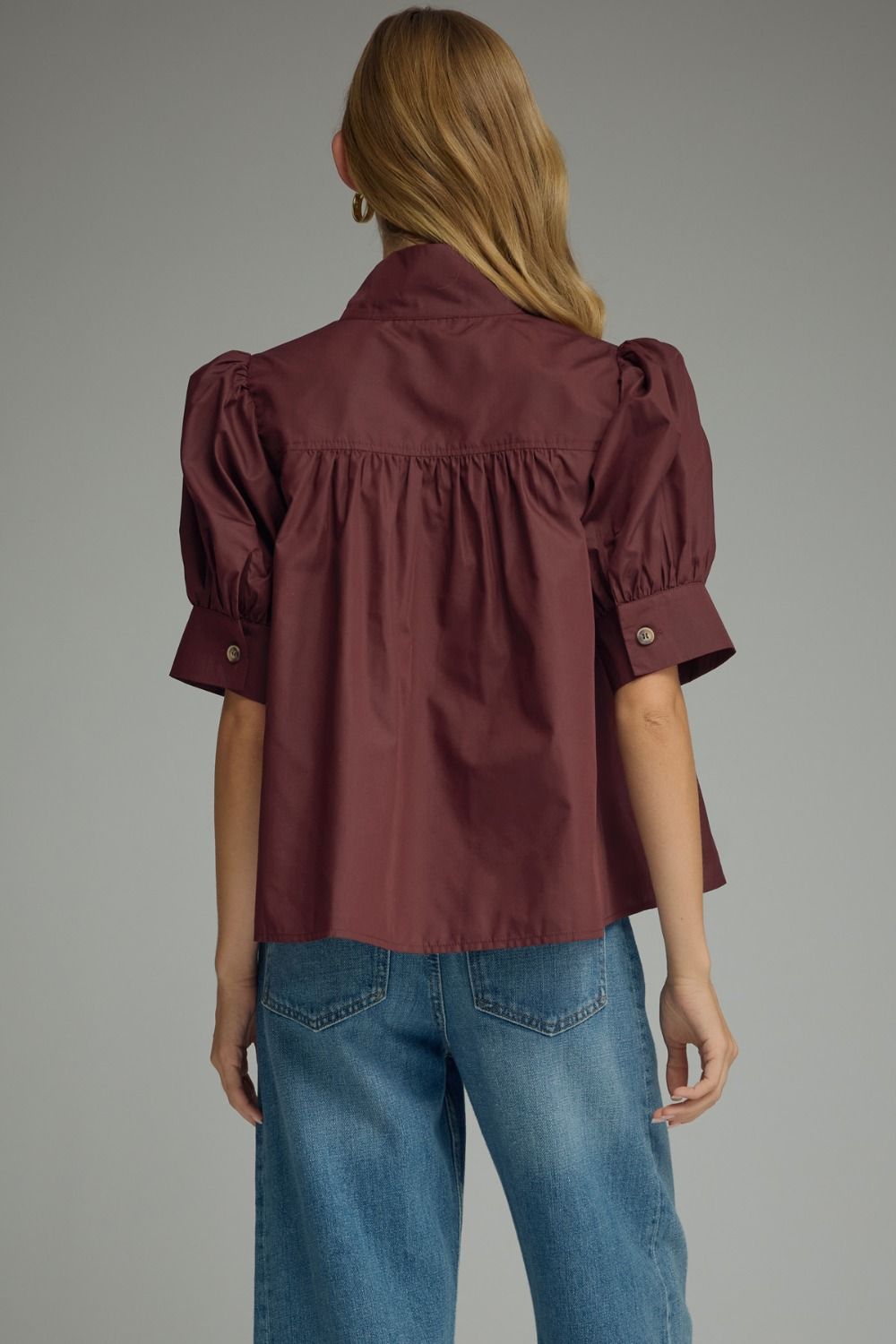 Elodie Top- Maroon