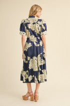 Moonlit Magnolia Midi Dress