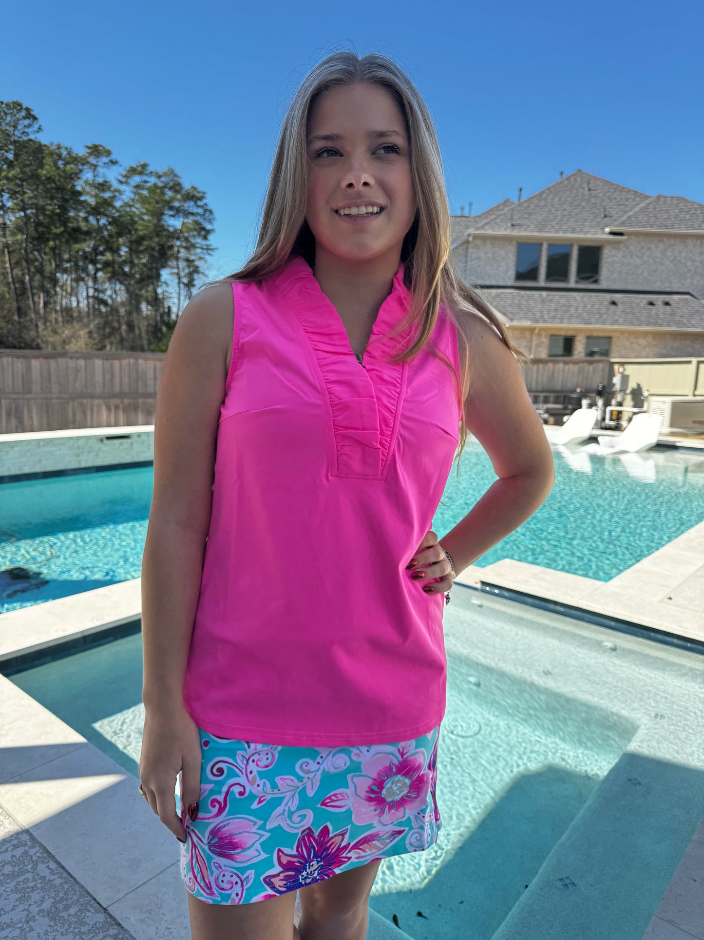 Aryeh Evelyn Ruffle Top