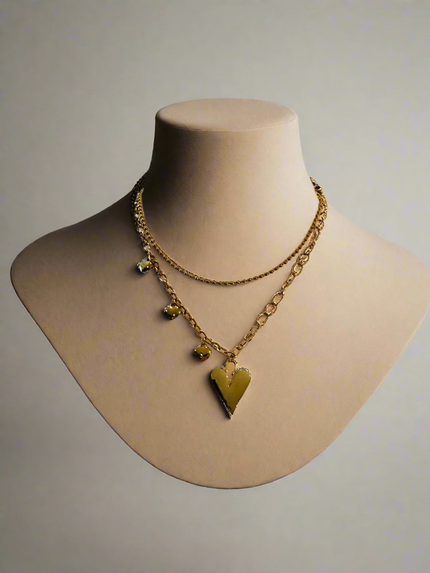 Heart Stack Necklace