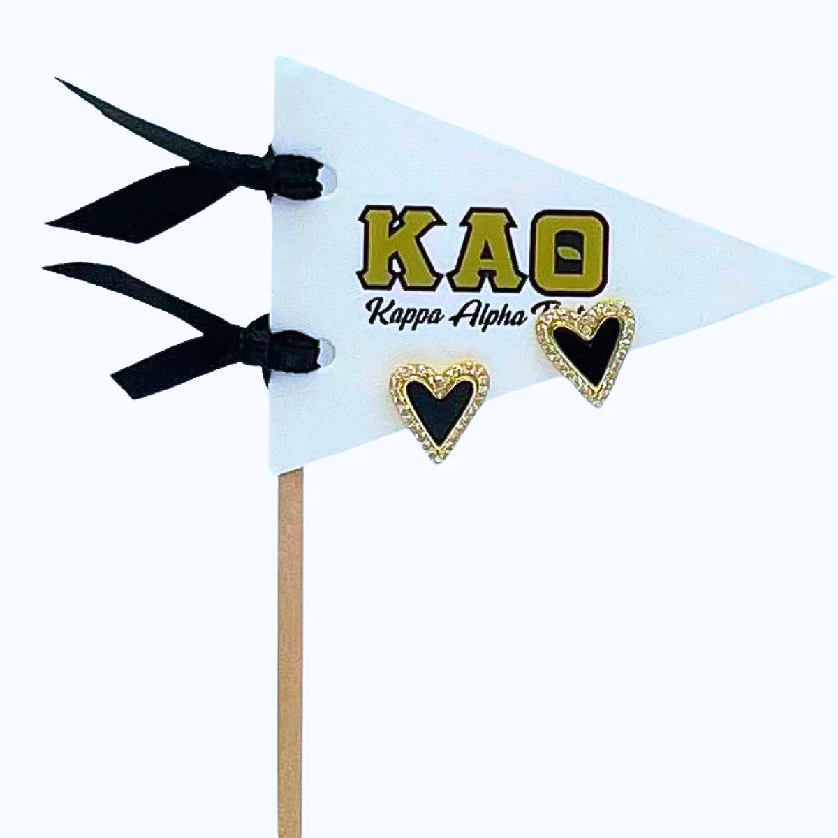 Sorority Heart Stud Earrings