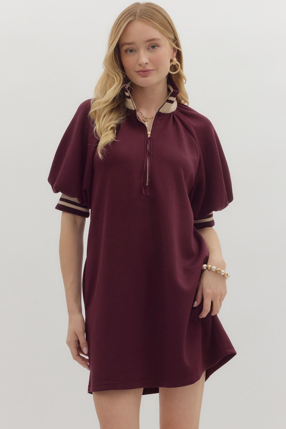Ava Maroon Dress
