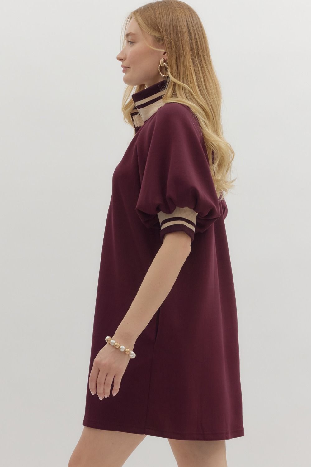 Ava Maroon Dress