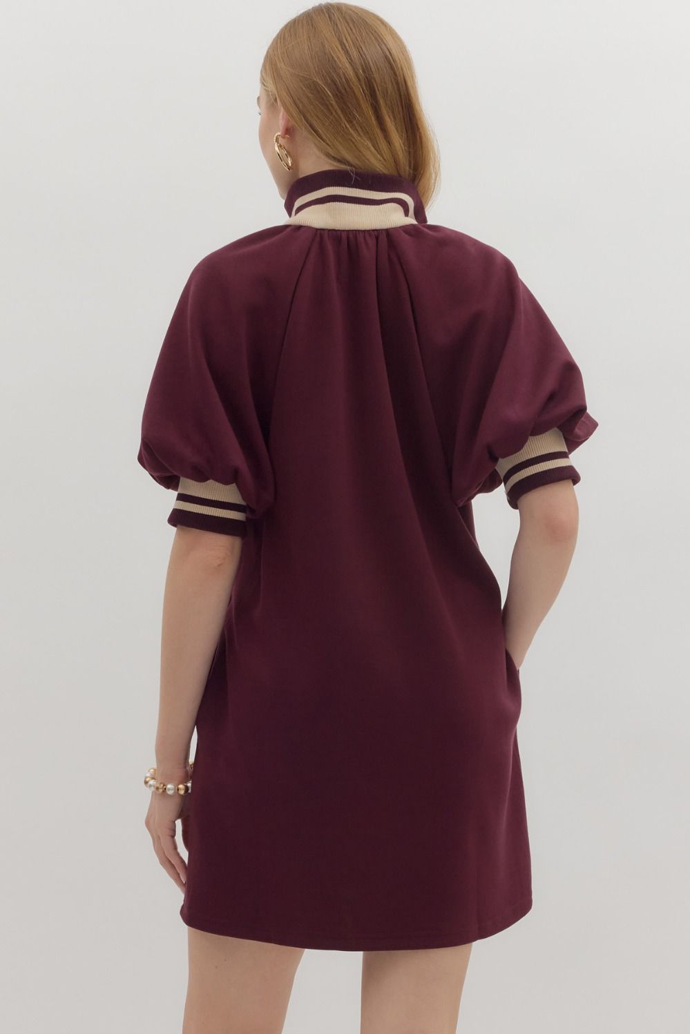 Ava Maroon Dress