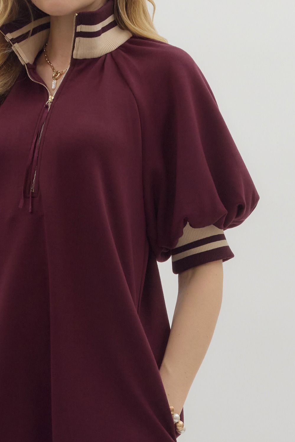 Ava Maroon Dress