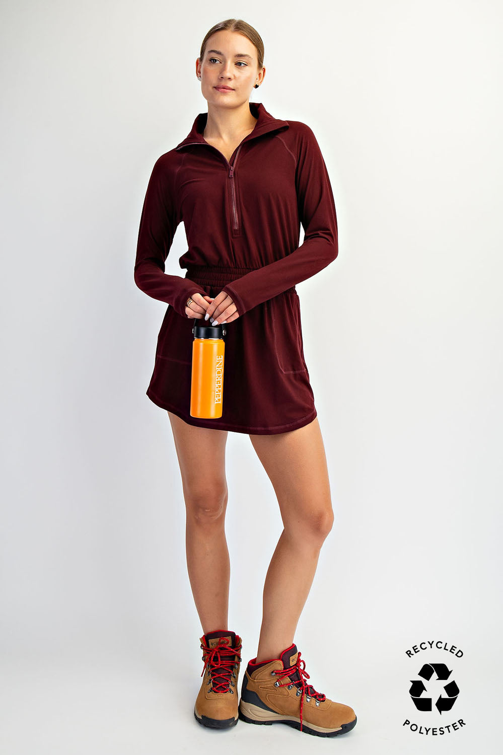 Maroon Scuba Romper