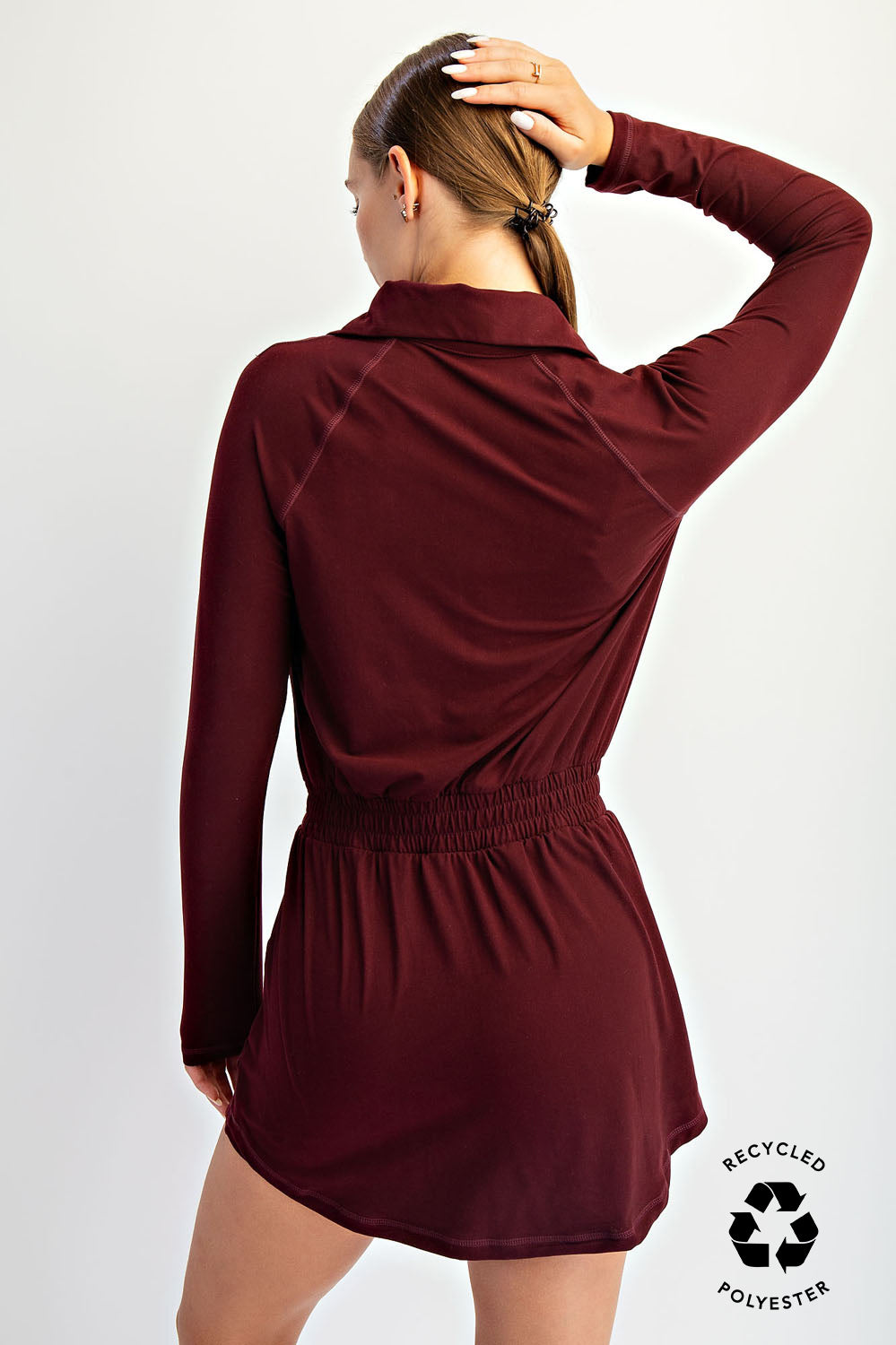 Maroon Scuba Romper
