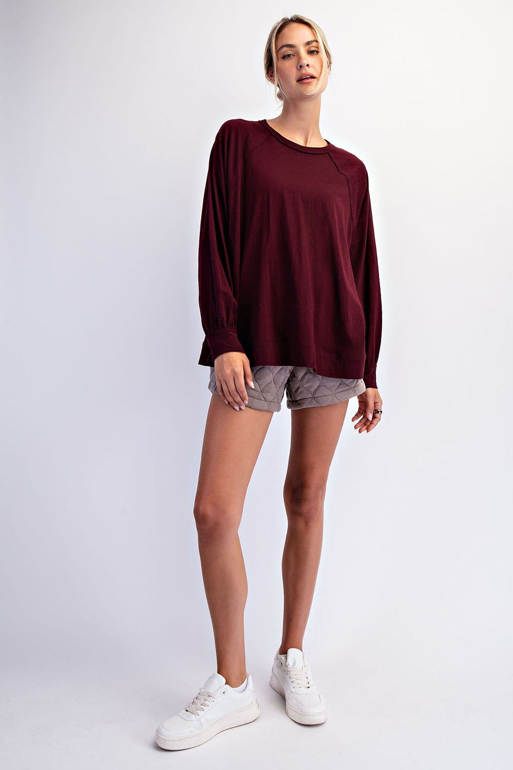 Maroon RaeMode Top