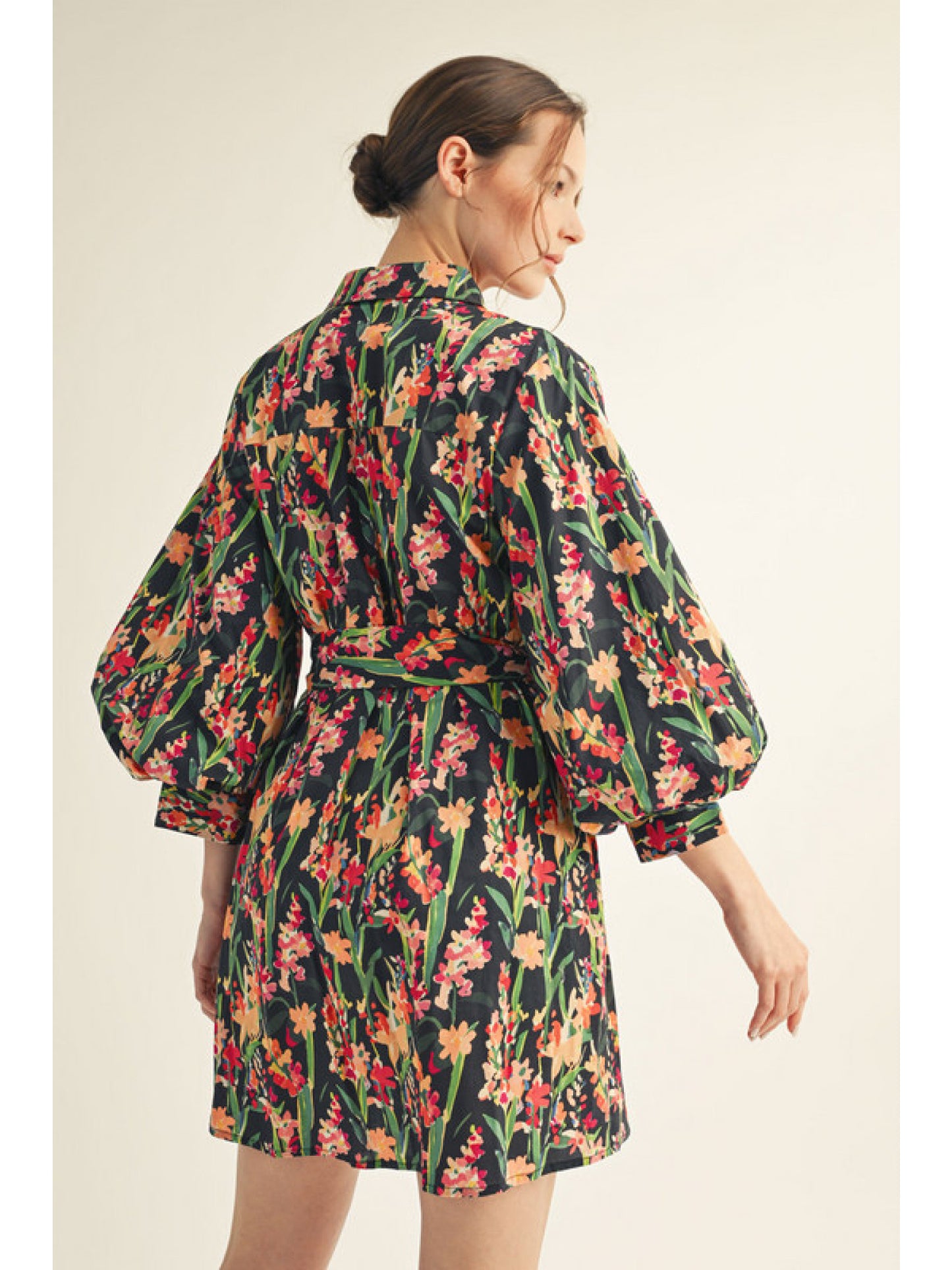Serena Black Floral