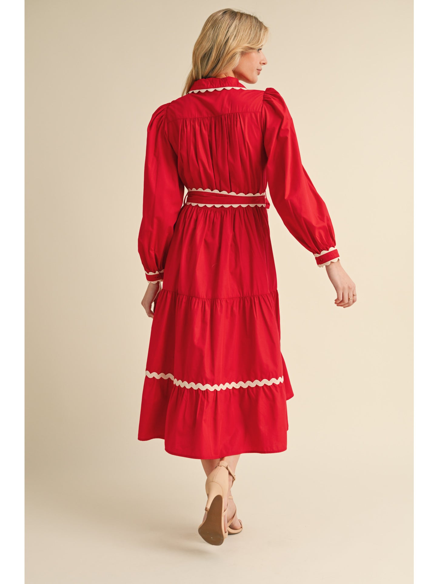 Red RicRac Dress