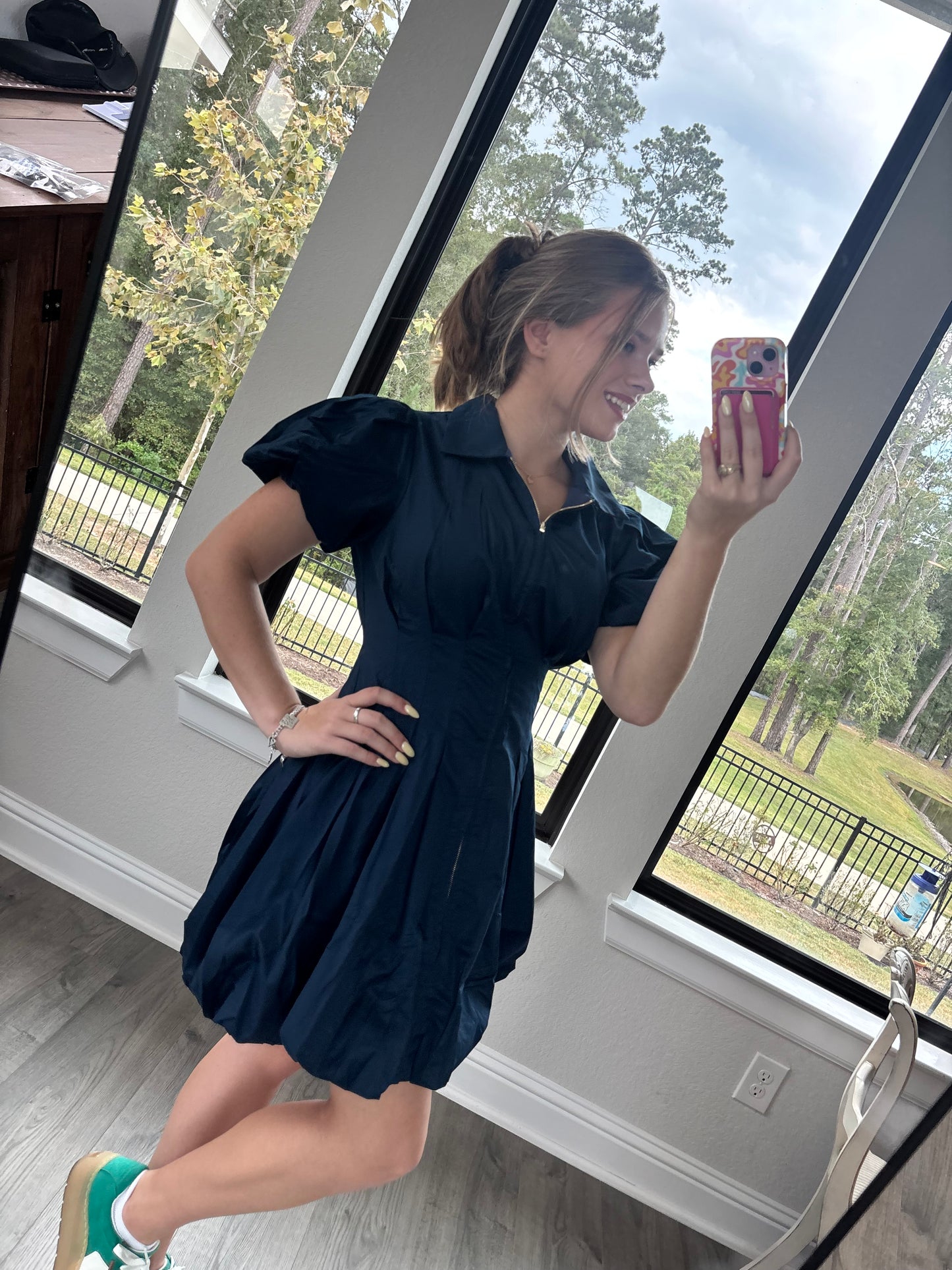 Austin Navy Dress