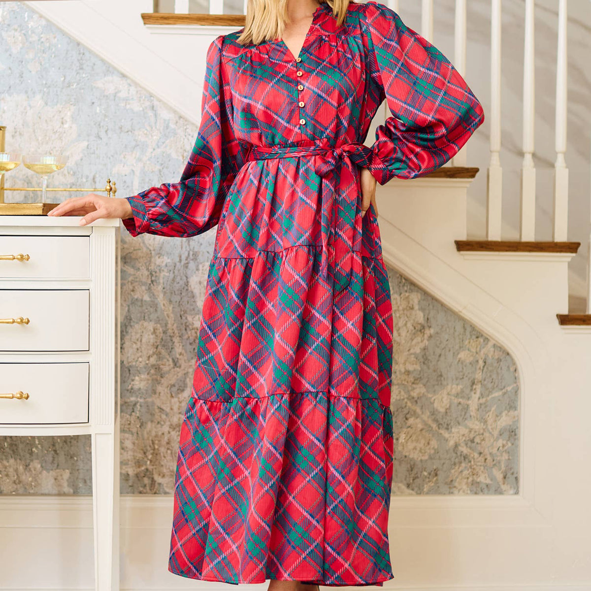 Gracelyn Dress | Plaid About You
