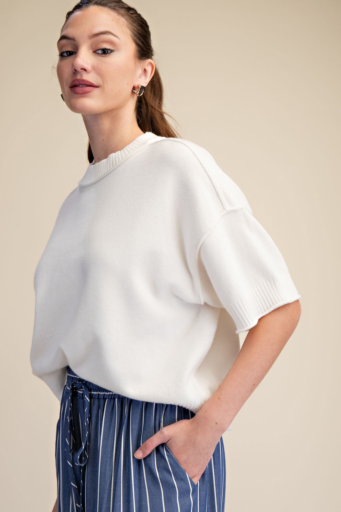 Glam White Sweater