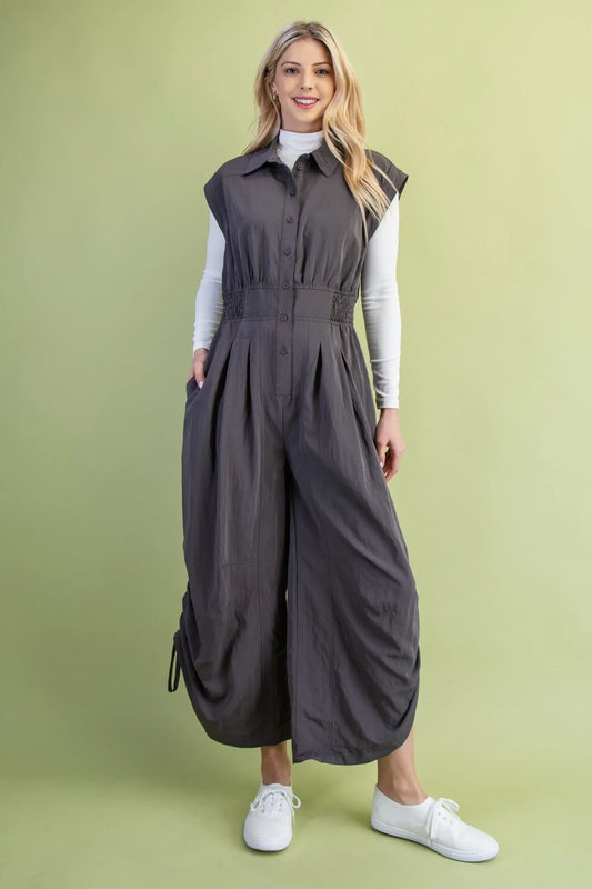 Reese Charcoal Jumpsuit
