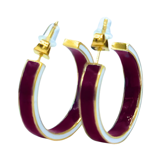 Color Shout A&M Enamel Hoops