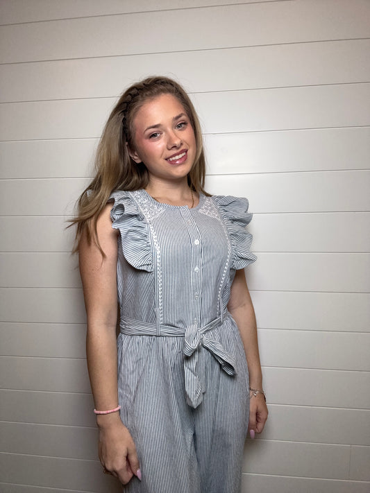 Emilia Striped Romper
