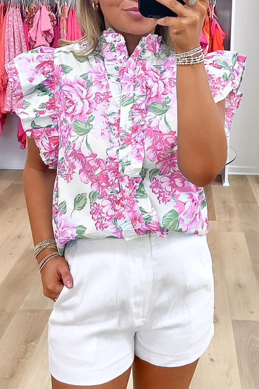 Garden Party Ruffle Top