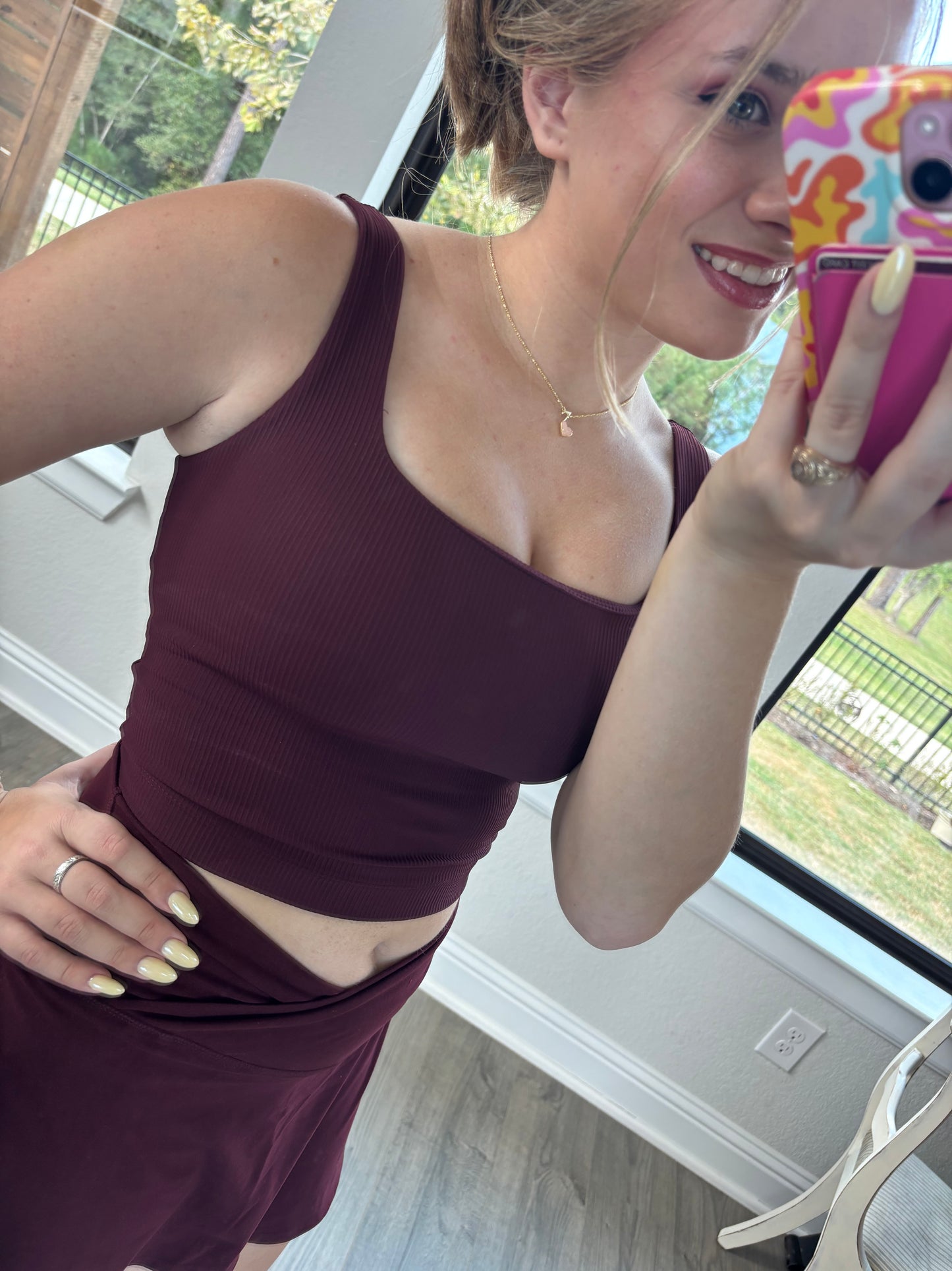 Maroon Athletic Skirt
