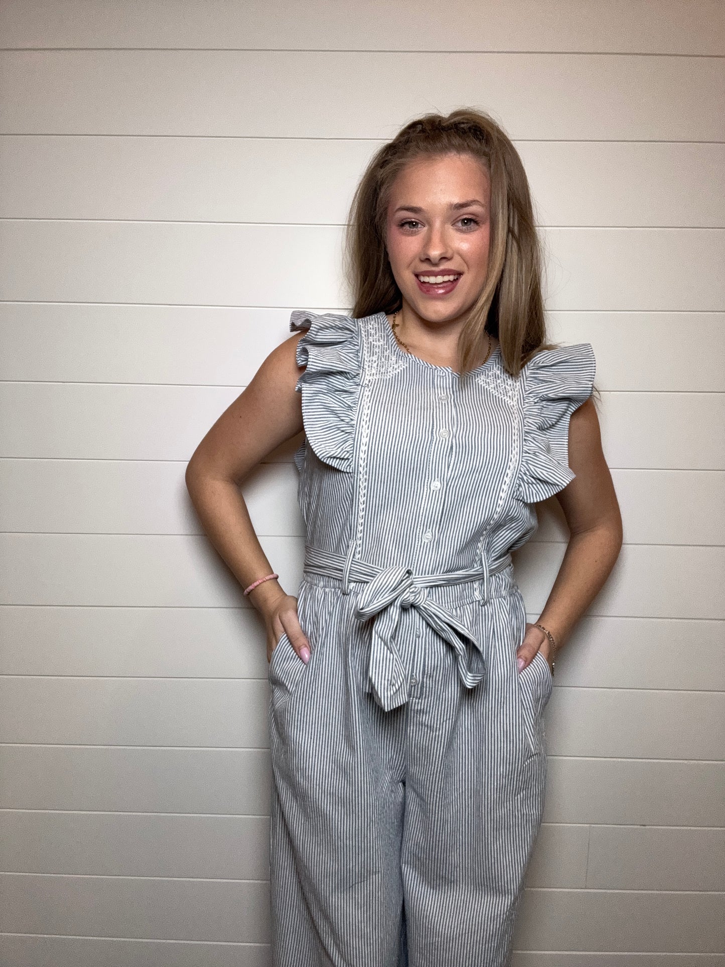 Emilia Striped Romper