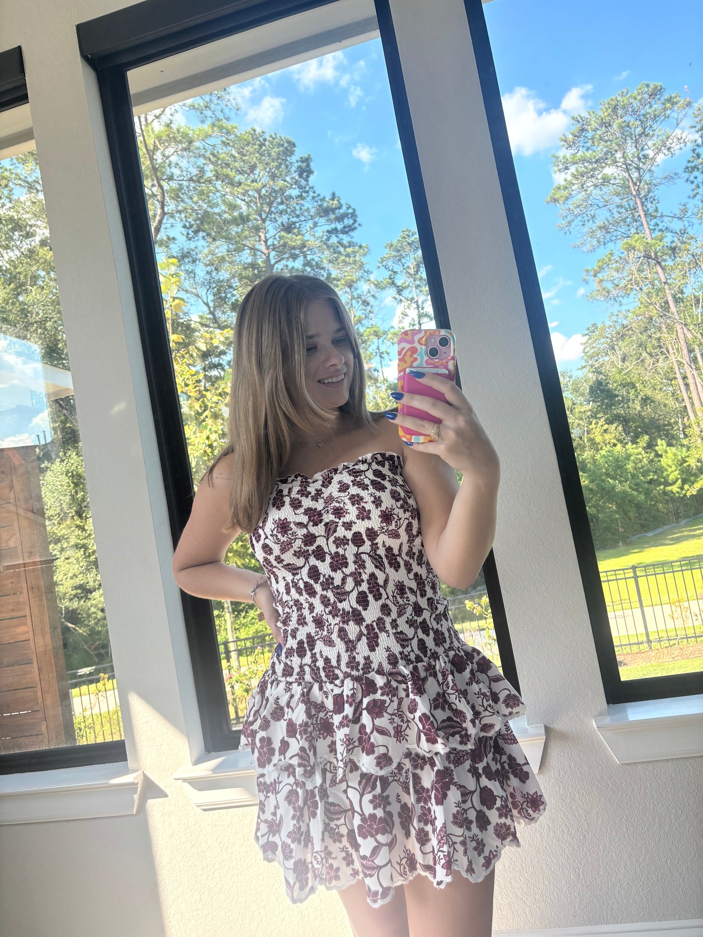 Makenna Maroon Floral