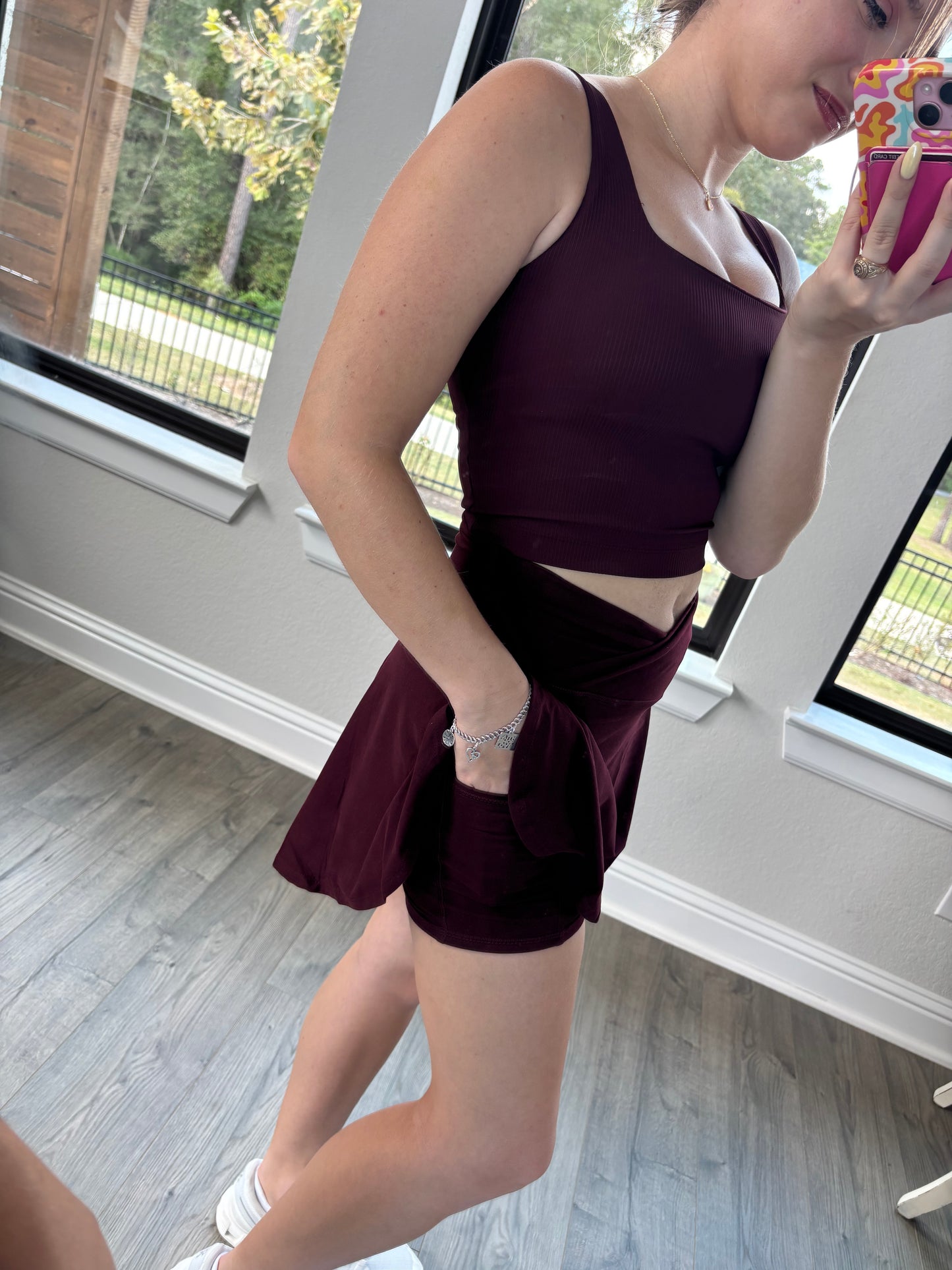 Maroon Athletic Skirt