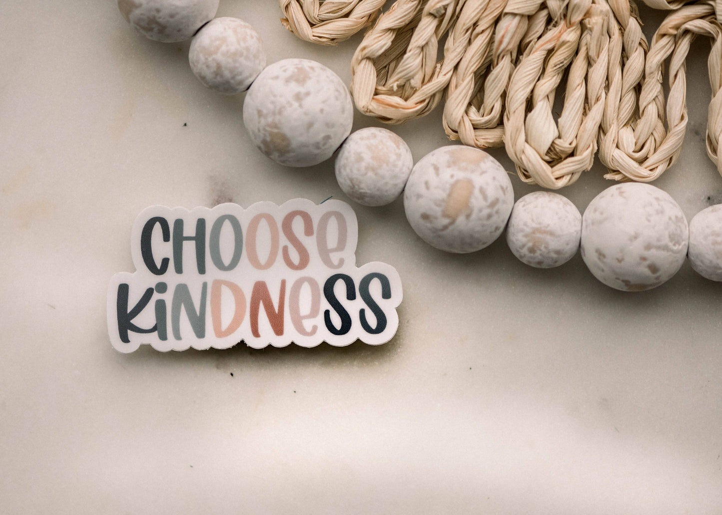 Choose Kindness Pastel Vinyl Sticker, 3x3 in