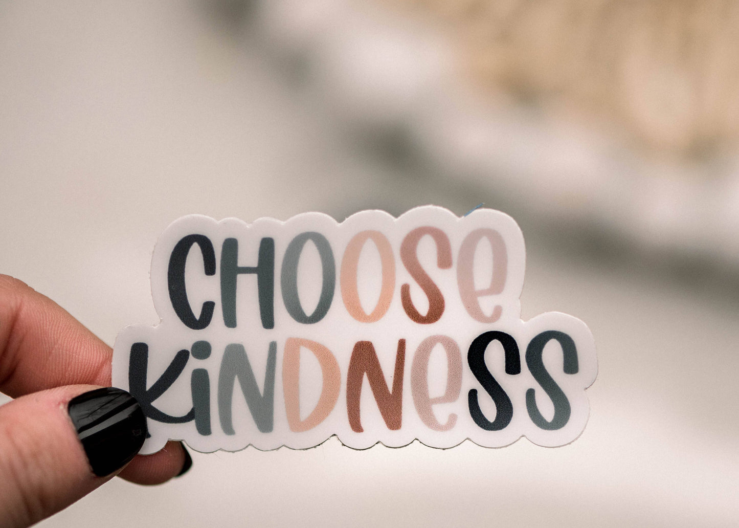 Choose Kindness Pastel Vinyl Sticker, 3x3 in