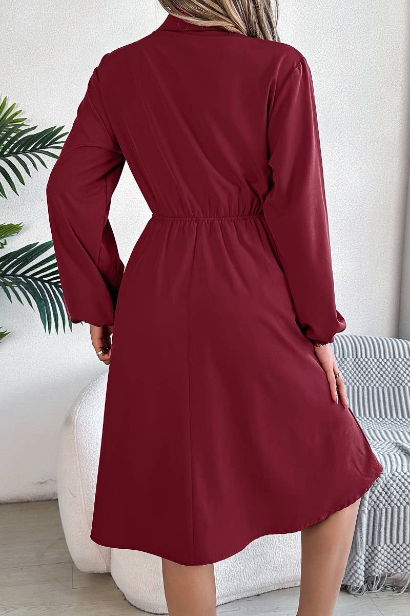 LONG SLEEVE SHIRT DRESS