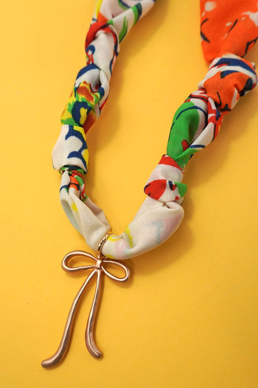 HANDMADE SCARF CHARM NECKLACE |