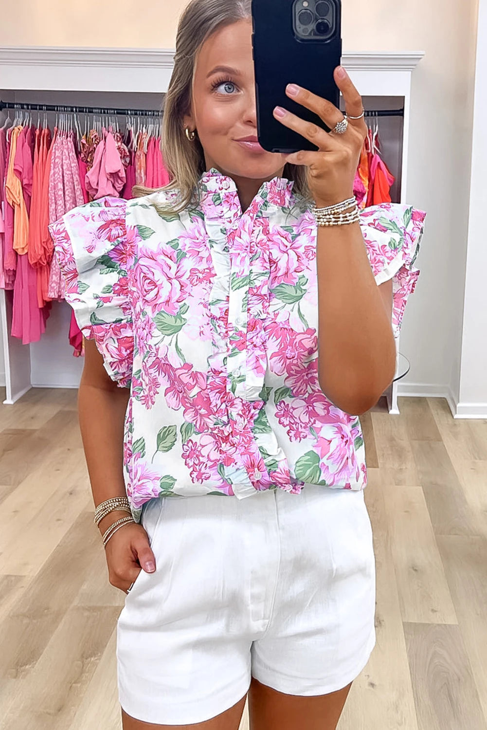 Garden Party Ruffle Top