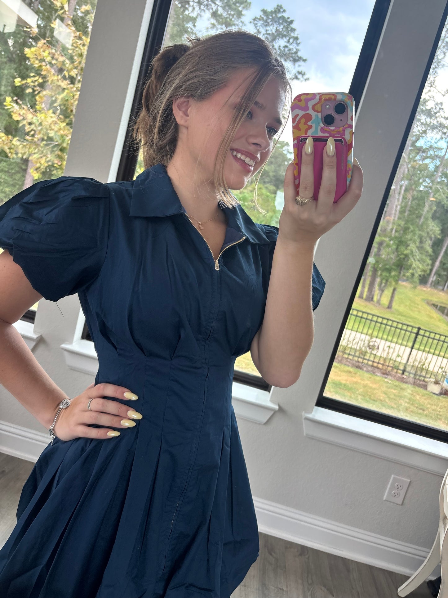 Austin Navy Dress