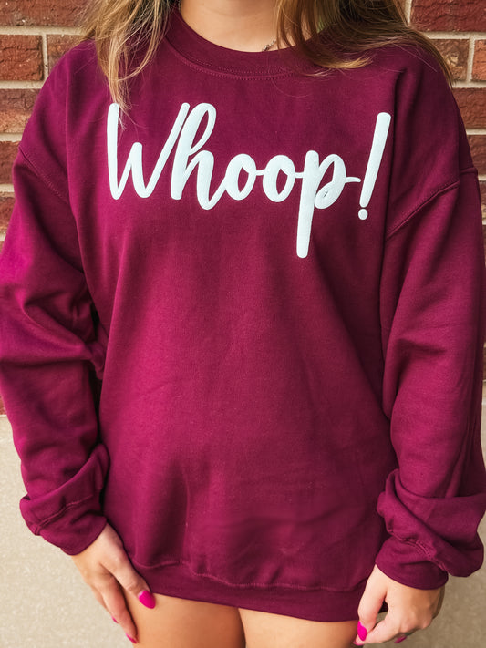 Whoop! Maroon Sweatshirt