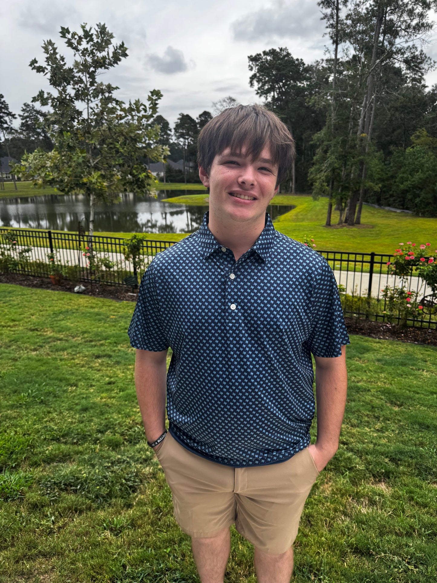 Navy/Red Texas Shirt