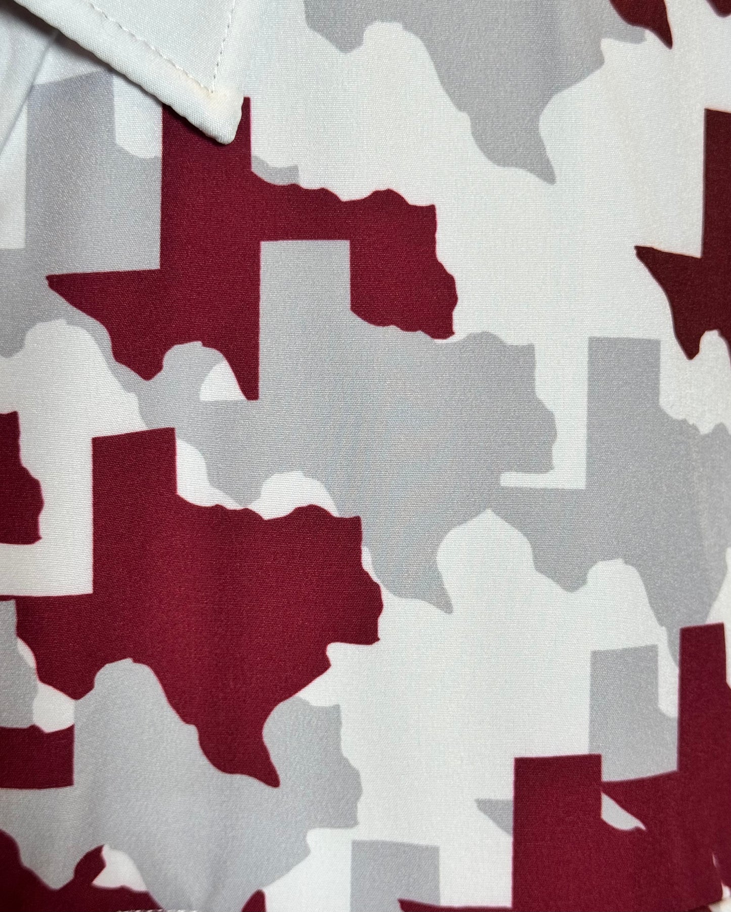 Maroon Texas  Fishing Shirt