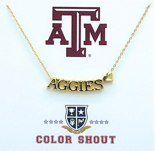 I Love Aggies Necklace