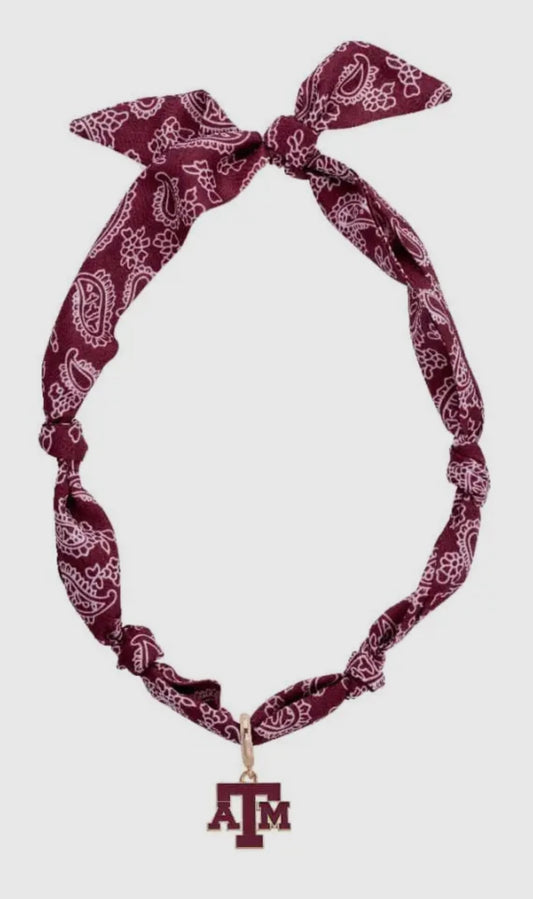 TAMU  Bandana Scarf Necklace
