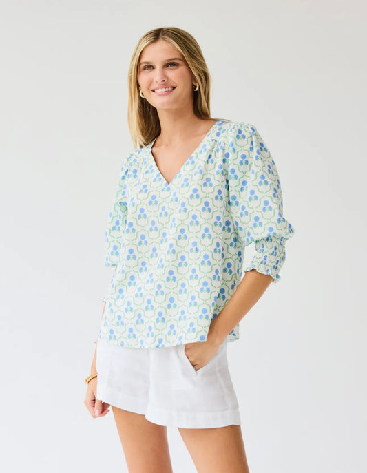 Ashlyn Sweetbriar Blue Top